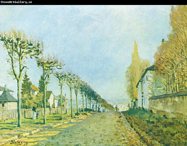 Alfred Sisley Weg der Maschine, bei Louveciennes
